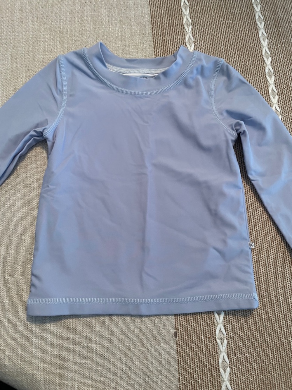 Caden Lane Light Blue Long Sleeve Rashguard Swim Shirt